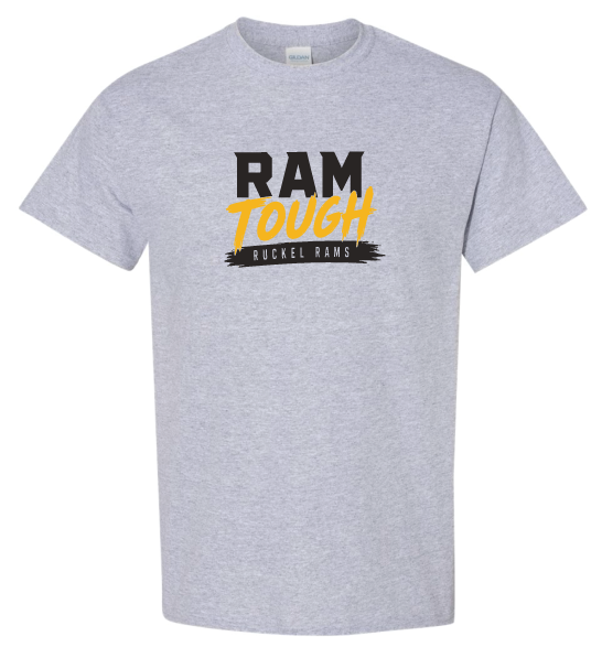 Ram Tough Ruckel Rams sport gray T-shirt