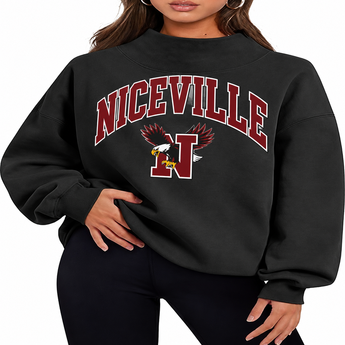 Niceville Mock Neck Sweatshirt