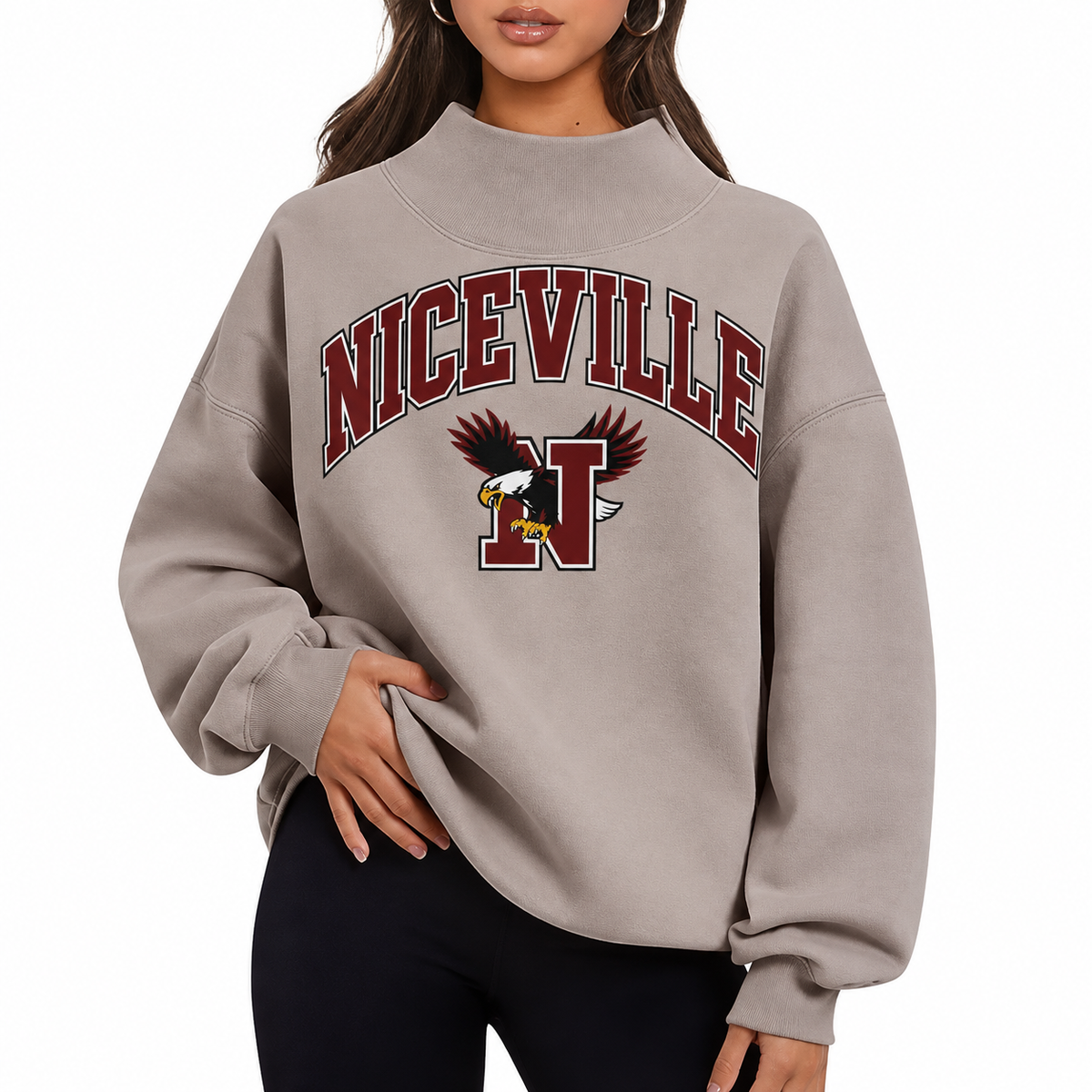 Niceville Mock Neck Sweatshirt