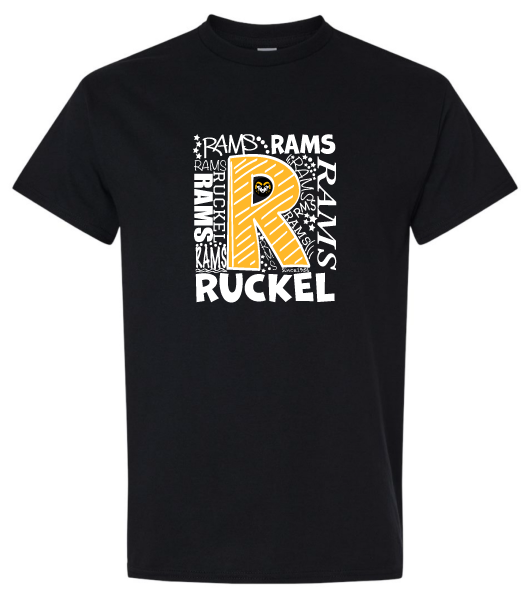 The Big R Ruckel Rams black T-shirt